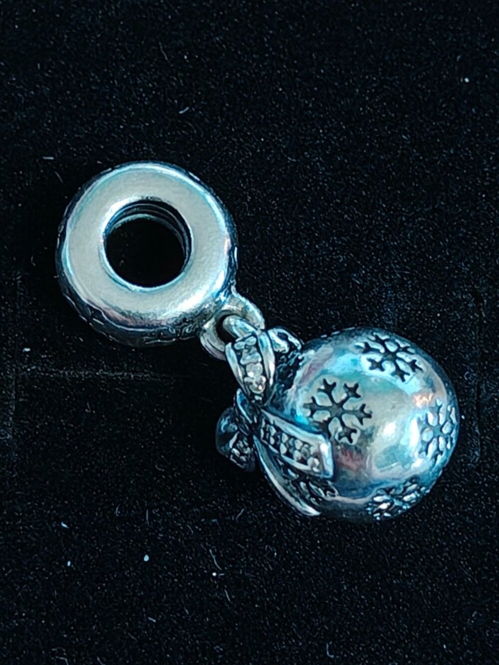 Authentic Pandora Retired Christmas Ornament CZ Dangle Charm 791410CZ - Picture 7 of 8